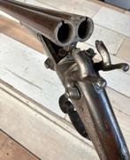 Antiek penvuur dubbelloops jachtgeweer - ca 1860, Ophalen of Verzenden