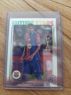 Lamine Yamal Rookie FC Barcelona Future Stars Topps Glimmend, Ophalen of Verzenden, Zo goed als nieuw, Plaatje