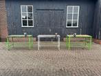 3 Stuks stalen werkbank werktafel lastafel met bankschroef, Ophalen, Nn, Gebruikt, Bankschroef