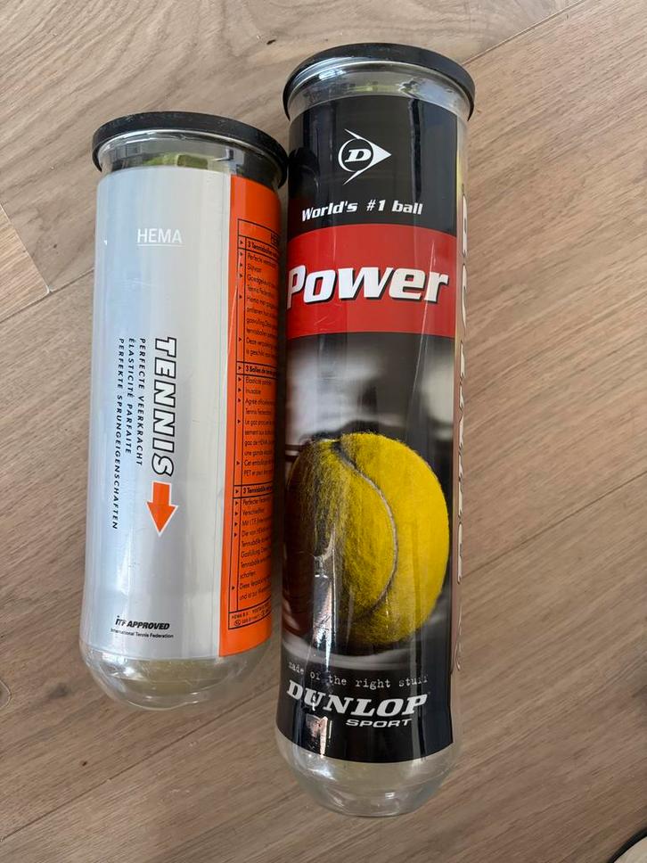 Tennisballen - 7 stuks (Dunlop & HEMA), Sport en Fitness, Tennis, Gebruikt, Ballen, Overige merken, L3, Ophalen of Verzenden