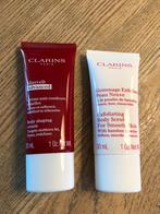 Clarins 2 tubes bodyscrub/bodyshaping cream., Ophalen of Verzenden, Nieuw, Bodylotion, Crème of Olie