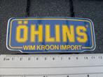 sticker ohlins logo wim kroon import blauw geel, Ophalen of Verzenden, Merk, Zo goed als nieuw