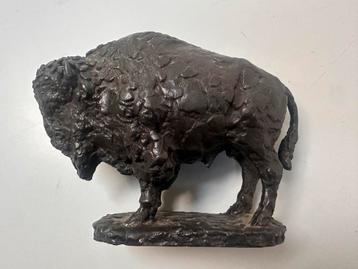 Bronzen Bizon Beeldje Pieter d'Hont 1984 beschikbaar voor biedingen