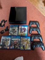 Sony PlayStation 4 inclusief games, Ophalen of Verzenden, Zo goed als nieuw, Met 2 controllers, Original