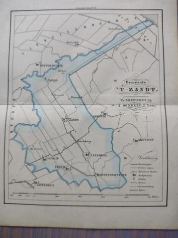 62 t'Zand Godlinze Leermens Eenum Zeerijp Litho Fehse 1862 beschikbaar voor biedingen