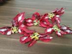 Kerstdecoratie 6 mooie bloemen, Diversen, Kerst, Ophalen, Zo goed als nieuw