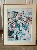 Paul cézanne - afternoon in gardanne kunstprint, Ophalen of Verzenden