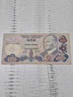 Turkije 1000 Lira 1970-1981  Biljet, Postzegels en Munten, Bankbiljetten | Europa | Niet-Eurobiljetten, Ophalen of Verzenden, Overige landen