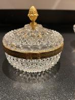 Kristallen Bonbonniere & Bonbonschaaltje Baccarat style, Ophalen of Verzenden