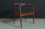 Hans J. Wegner Yoke Chair CH34 stoel, Ophalen, Gebruikt, Zwart, Hout