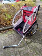 Fietskar / Kinderaanhanger voor 2 kinderen, Fietsen en Brommers, Ophalen, Gebruikt, Opvouwbaar, Kinderkar