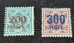 1922 Duitsland Wuerttemberg Inflatie opdruk Mi 168 en 169 pf, Postzegels en Munten, Postzegels | Europa | Duitsland, Verzenden
