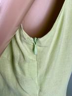 J404 linnen jurk maat 42=L jurkje zomer mint-groen, Kleding | Dames, Maat 42/44 (L), Ophalen of Verzenden, Zo goed als nieuw, Knielengte