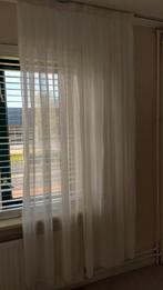 Zgan 2 luxe gebroken witte vitrage's, Huis en Inrichting, Stoffering | Gordijnen en Lamellen, 200 cm of meer, Wit, Ophalen of Verzenden