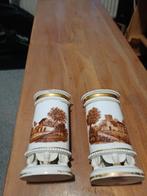 Oude vaasjes met landschap 15 cm hoog, Ophalen of Verzenden