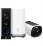 Eufy E340 deurbel en 4k camera op batterij met Homebase 3, Ophalen of Verzenden, Zo goed als nieuw, Buitencamera