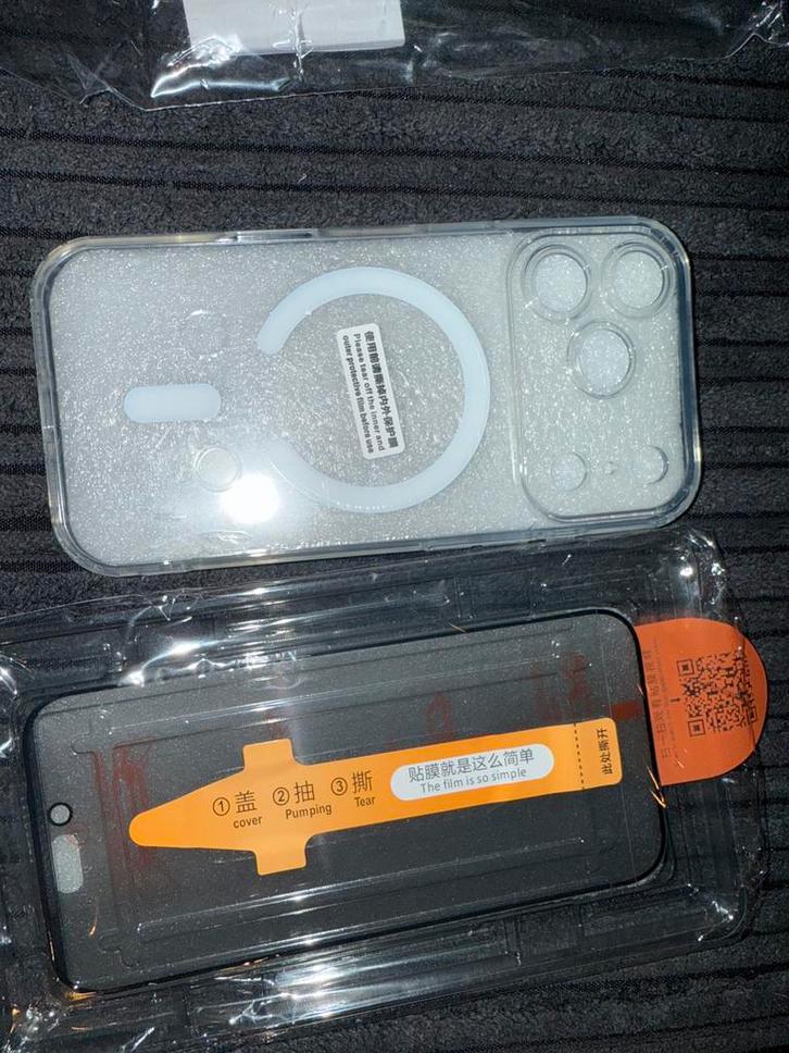 iPhone 17 pro Hoesje transparant + Screen Protector - Nieuw, Telecommunicatie, Mobiele telefoons | Hoesjes en Frontjes | Apple iPhone