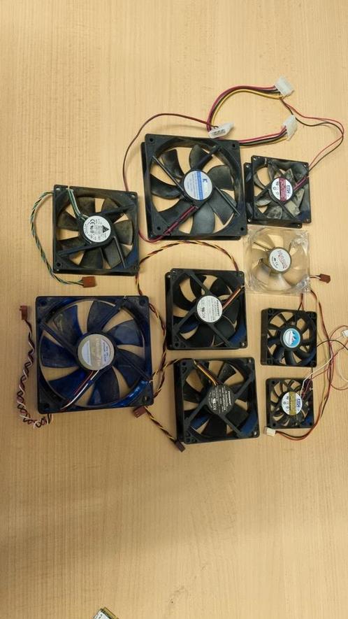 Diverse koelers 9 stuks,, alles voor 5 euro, Computers en Software, Computerkoelers, Gebruikt, Luchtkoeling, Ophalen of Verzenden