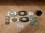 Gameboy Advance Lot: 5 Consoles + 4 Games!, Spelcomputers en Games, Spelcomputers | Nintendo Game Boy, Ophalen of Verzenden, Gebruikt