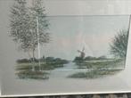 Jan Thiele schilderij met lijst, Ophalen of Verzenden