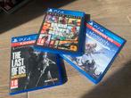 3 PS4-Spellen: GTA V, Horizon, The Last of Us, Avontuur en Actie, Online, Gebruikt, Vanaf 18 jaar