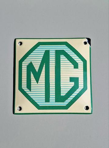 Nieuw MG emaille reclame bordje 10 x 10 cm. beschikbaar voor biedingen