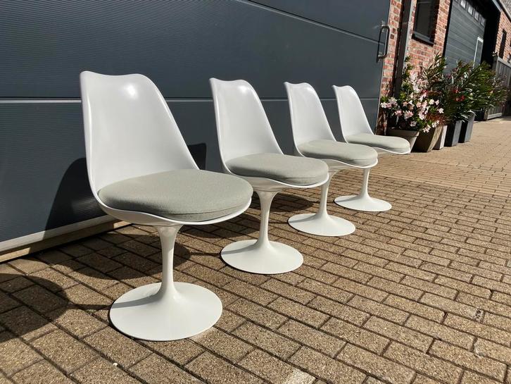 4x draaibare Knoll Tulip stoelen, zeer recent! Als NIEUW!!, Huis en Inrichting, Stoelen, Ophalen of Verzenden