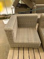 Lichtbruine Wicker Loungeset - Zo Goed Als Nieuw, Ophalen, 4 zitplaatsen, Zo goed als nieuw, Loungeset