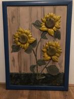 Schilderij ZONNEBLOEMEN, Huis en Inrichting, Oorspronkelijke maker, Ophalen of Verzenden, Schilderij, 75 cm of meer