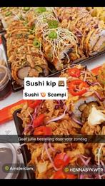 Scampi sushi en kip sushi allebei gefrituurd, Huis en Inrichting, Keuken | Servies, Ophalen, Overige materialen, Blond Amsterdam