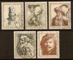 Nederland NVPH nr 671/5 gestempeld Rembrandt 1956, Postzegels en Munten, Verzenden, Na 1940, Gestempeld
