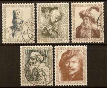 Nederland NVPH nr 671/5 gestempeld Rembrandt 1956 beschikbaar voor biedingen