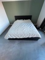 Ikea Malm bed - zwart - 160x200, Ophalen, Gebruikt, Zwart, Tweepersoons