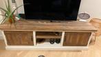 Landelijk wit houten TV meubel 200cm - op maat gemaakt, 150 tot 200 cm, Minder dan 100 cm, Grenenhout, Gebruikt