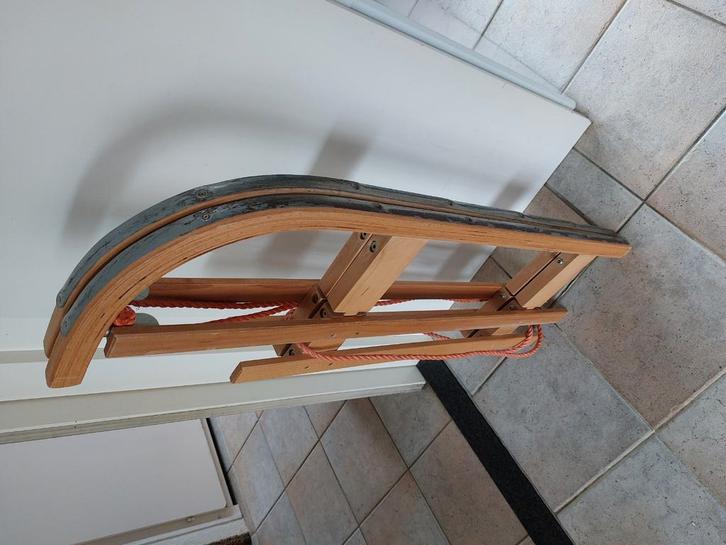 Houten slee opvouwbaar solide model zganw, Kinderen en Baby's, Speelgoed | Buiten | Sleeën, Gebruikt, Ophalen