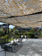 Camouflagenet 5 x 10 meter beige, Tuin en Terras, Ophalen, Zo goed als nieuw