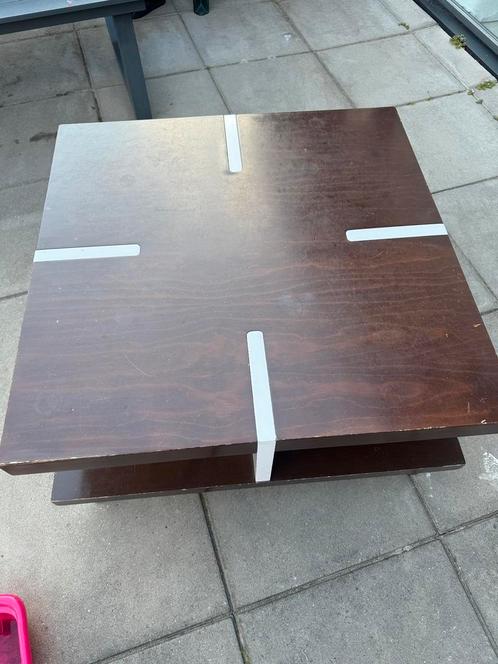 Moderne salontafel met wit accent functioneel & uniek design, Huis en Inrichting, Tafels | Salontafels, Vierkant, Ophalen