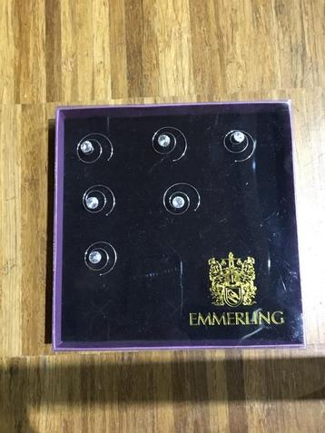 Haarsieraden Set van 6 grote Strass-Rhinestones op spiraal h beschikbaar voor biedingen