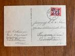 Assen. Hertenkamp. Postzegel 1 cent met opdruk 2 cent. 1923., Postzegels en Munten, Postzegels | Nederland, Ophalen of Verzenden