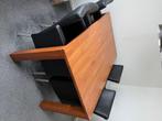 eettafel met 4 stoelen, Huis en Inrichting, Tafels | Eettafels, Ophalen, Zo goed als nieuw, Rechthoekig, 50 tot 100 cm