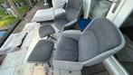 IKEA Draai Fauteuil met Voetenbank 2 stuks, Huis en Inrichting, Fauteuils, Ophalen, Gebruikt, Stof, 75 tot 100 cm