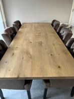 Tijdloze eikenhouten tafel, Huis en Inrichting, Tafels | Eettafels, Ophalen, 200 cm of meer, 50 tot 100 cm, Zo goed als nieuw