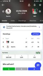 Sparta Rotterdam-Nec Nijmegen, Maat XL, Ophalen of Verzenden, Nieuw, Shirt