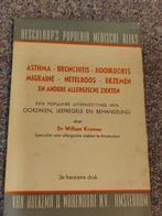 Asthma -bronchitis -hooikoort -migraine, e.d. door W. Kremer, Boeken, Studieboeken en Cursussen, Gelezen, Beta, Ophalen of Verzenden