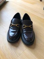 Zara lak loafers maat 38 aubergine donker paars, Zara, Gedragen, Sandalen of Muiltjes, Ophalen of Verzenden