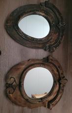 2 mooie houten spiegels, Ophalen of Verzenden, 50 tot 75 cm, Minder dan 100 cm