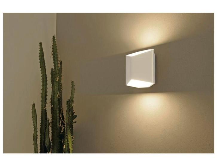 Design witte metalen wandlamp SLV Cariso Wall Light 2 led, Huis en Inrichting, Lampen | Wandlampen, Zo goed als nieuw, Metaal