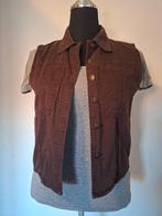 Camel donkerbruin mouwloos jasje met grote zakken (118.), Kleding | Dames, Jasjes, Kostuums en Pakken, Anneonline, Steenbergen