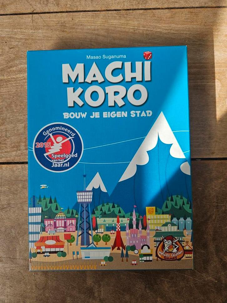 Machi Koro Bordspel, Hobby en Vrije tijd, Gezelschapsspellen | Bordspellen, Zo goed als nieuw, Een of twee spelers, Drie of vier spelers