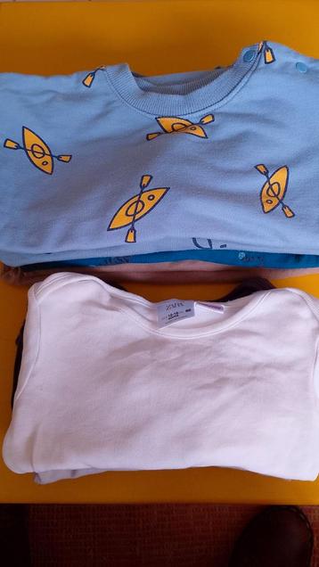 Kledingpakket jongen 86 - 5 truitjes 3 rompers  beschikbaar voor biedingen